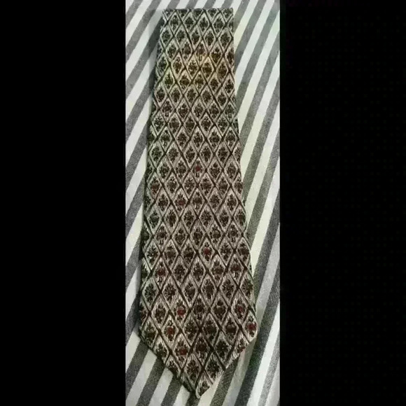 Valentino Garavani Silk Tie Vintage Designer FloralPrint Necktie Made in Italy